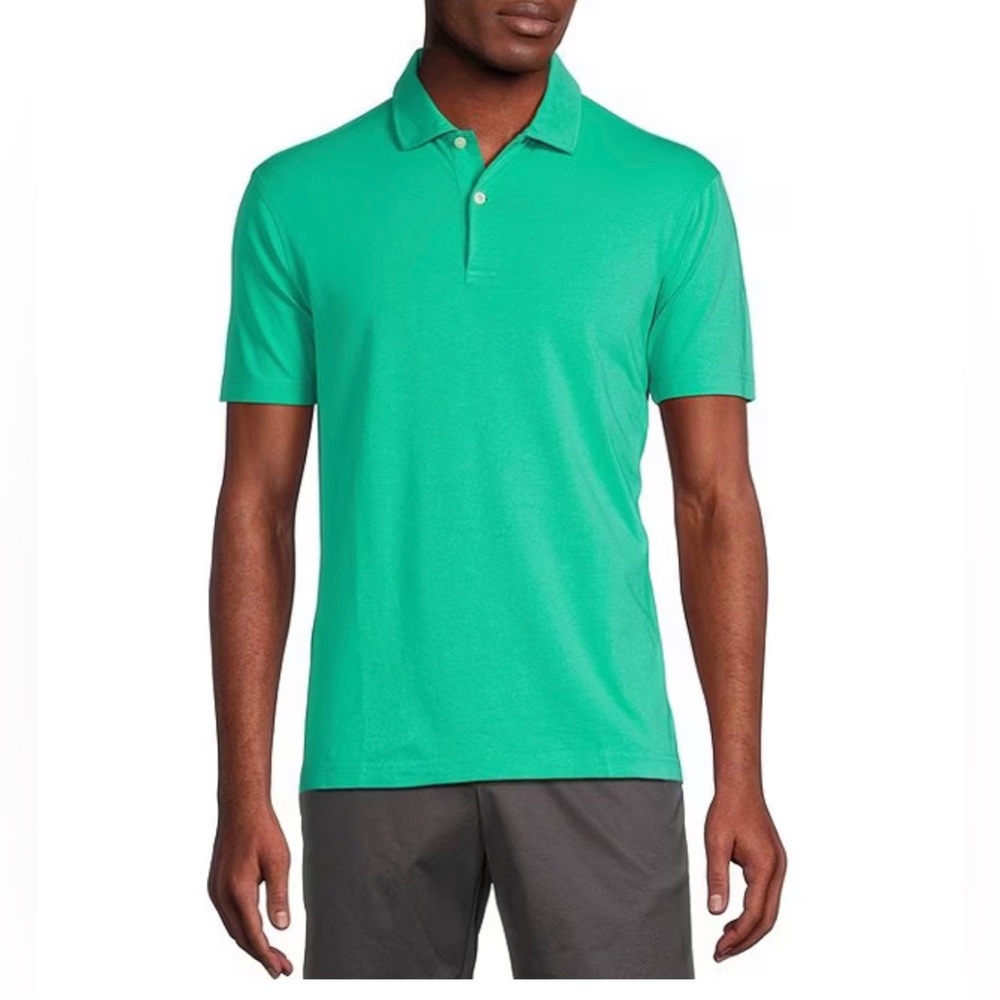 NWT Daniel Cremieux Blue Label Classic Fit Solid Short Sleeve Jersey Polo Shirt